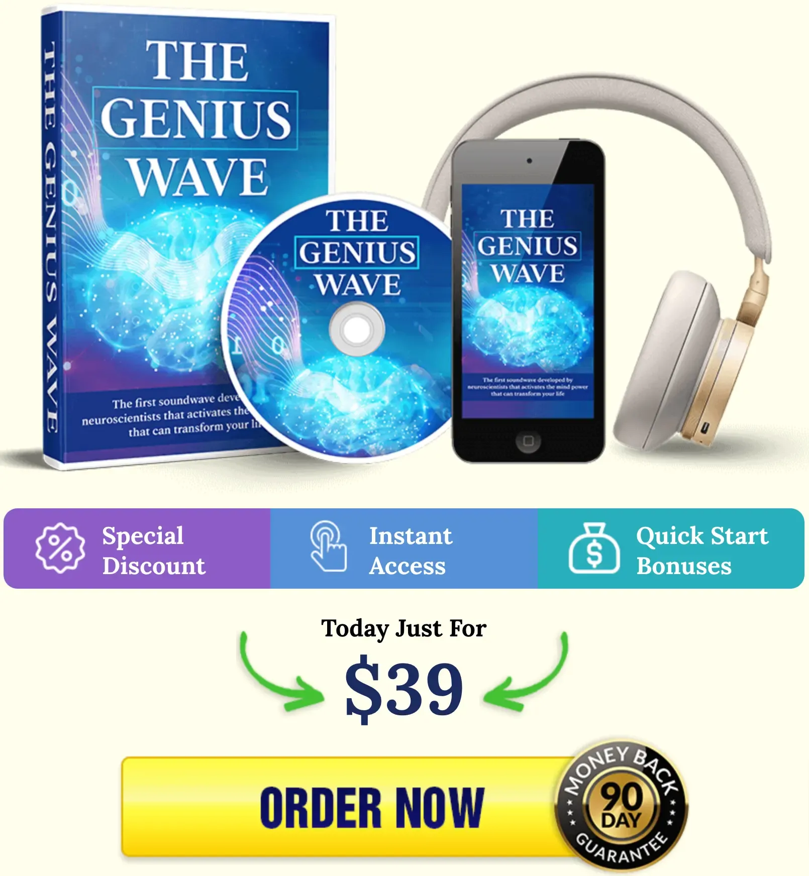 The Genius Wave Checkout Page